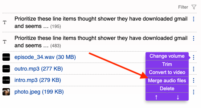 merge audio files